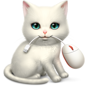 Twin Cute Little Cats Icon PNG Images